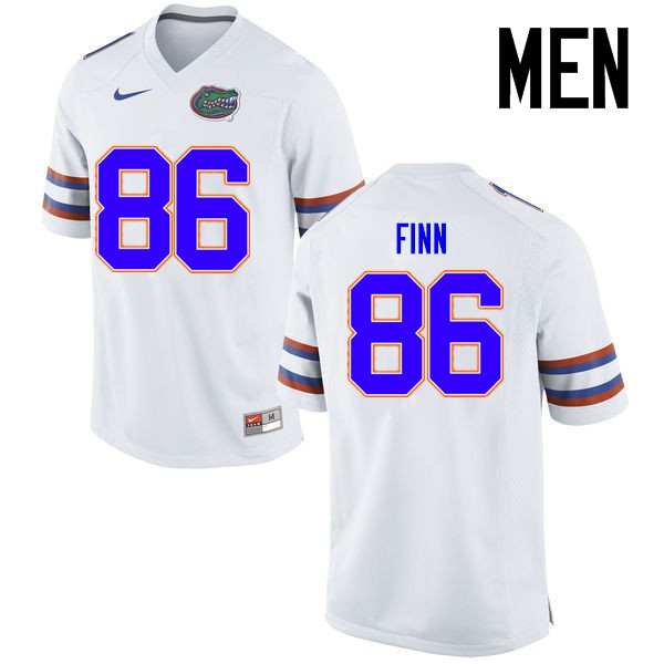Florida Gators Men #86 Jacob Finn College Football Jersey White